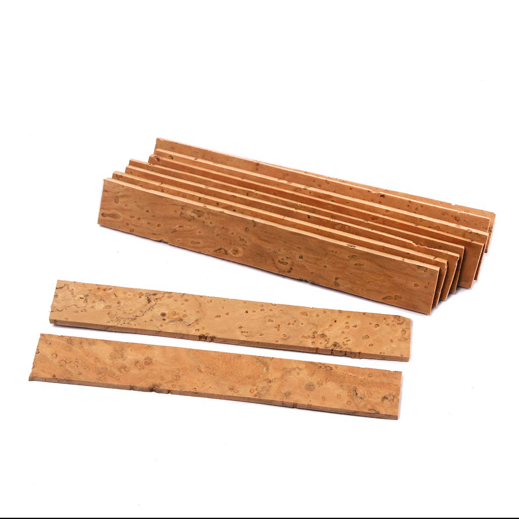 Alnicov Lot de 10 saxophones en liège soprano/ténor/alto cou de liège pour saxophone 83,5 x 12 x 2 mm