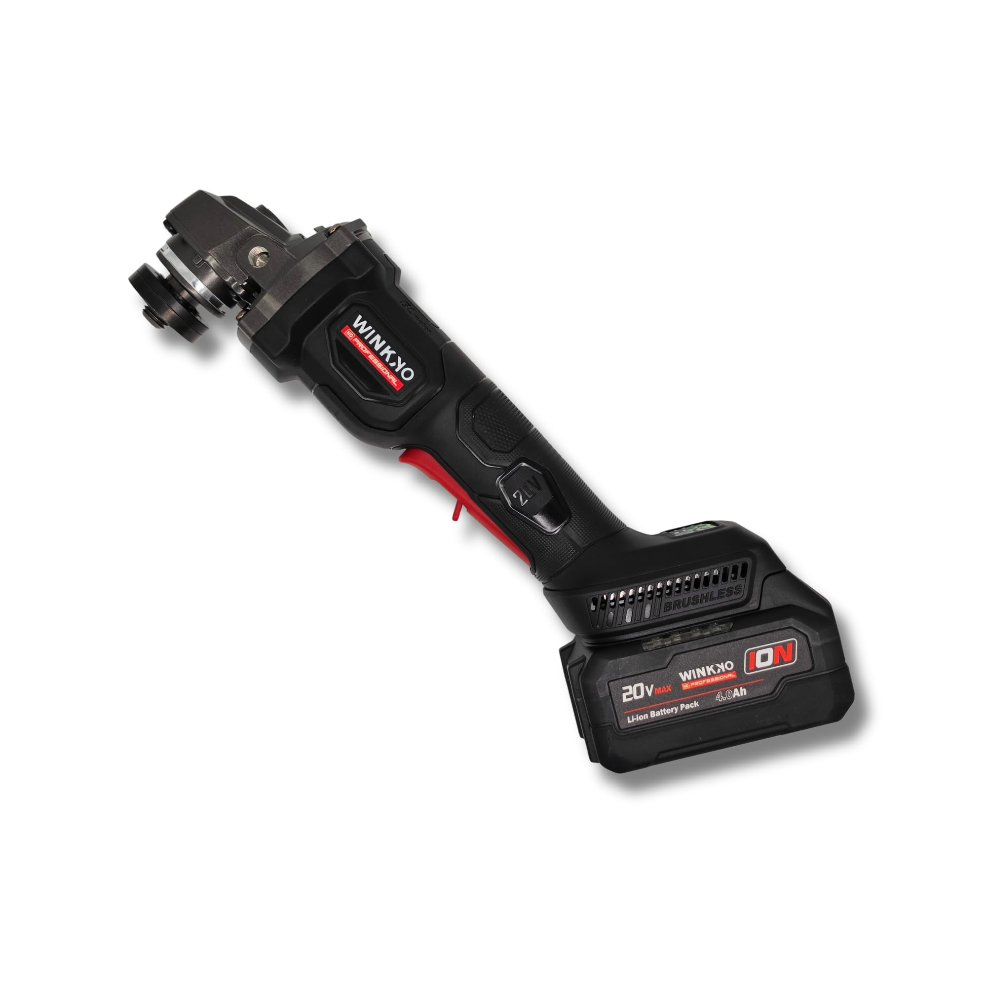 Radial Profesional 20V 4.0Ah M14 125mm con Sensor Giroscópico Anti Kick-Back y Velocidad Variable Amoladora Angular