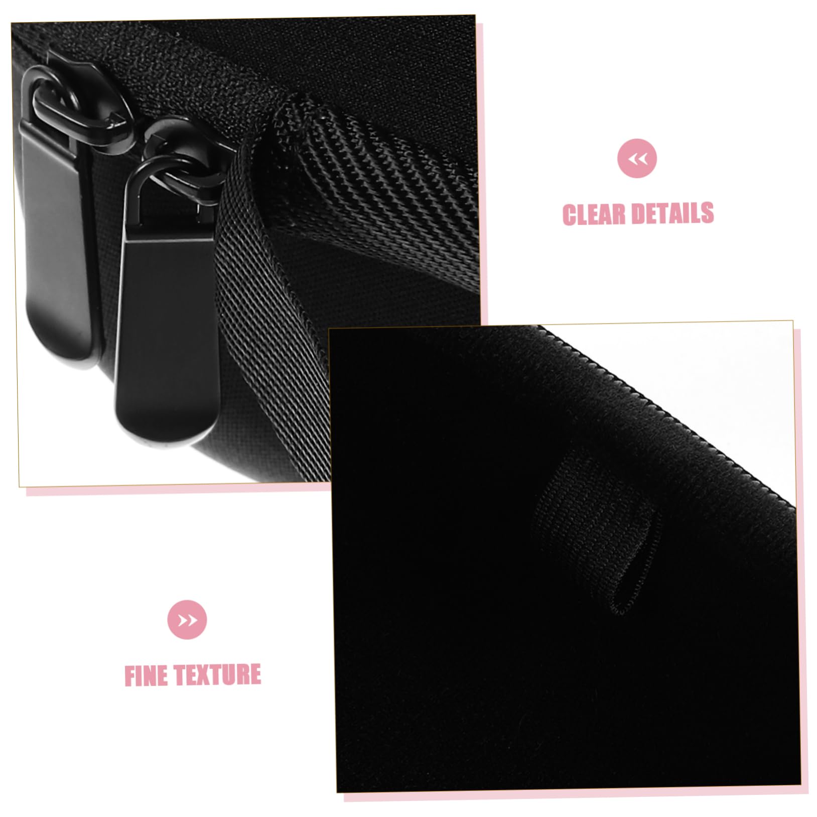 DOITOOL Eva Kopfhörer Aufbewahrungstasche Schutzhülle Für Ohrhörer Für Outdoor-aktivitäten Mit Zwei Kleinen Netzbeuteln Für Zusätzliche Aufbewahrung Elegantem Schwarz