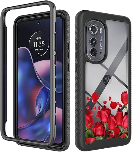 Funda para Moto Edge 2022, funda para teléfono Motorola Edge 5G UW 2 en 1, funda para teléfono Motorola Edge 2022, protección resistente, duradera,