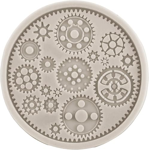 Miniatura 6 de Steampunk Gear - Moldes de silicona para fondant, engranajes, para decoración de pasteles, decoración de cupcakes, caramelo, chocolate, polímero,