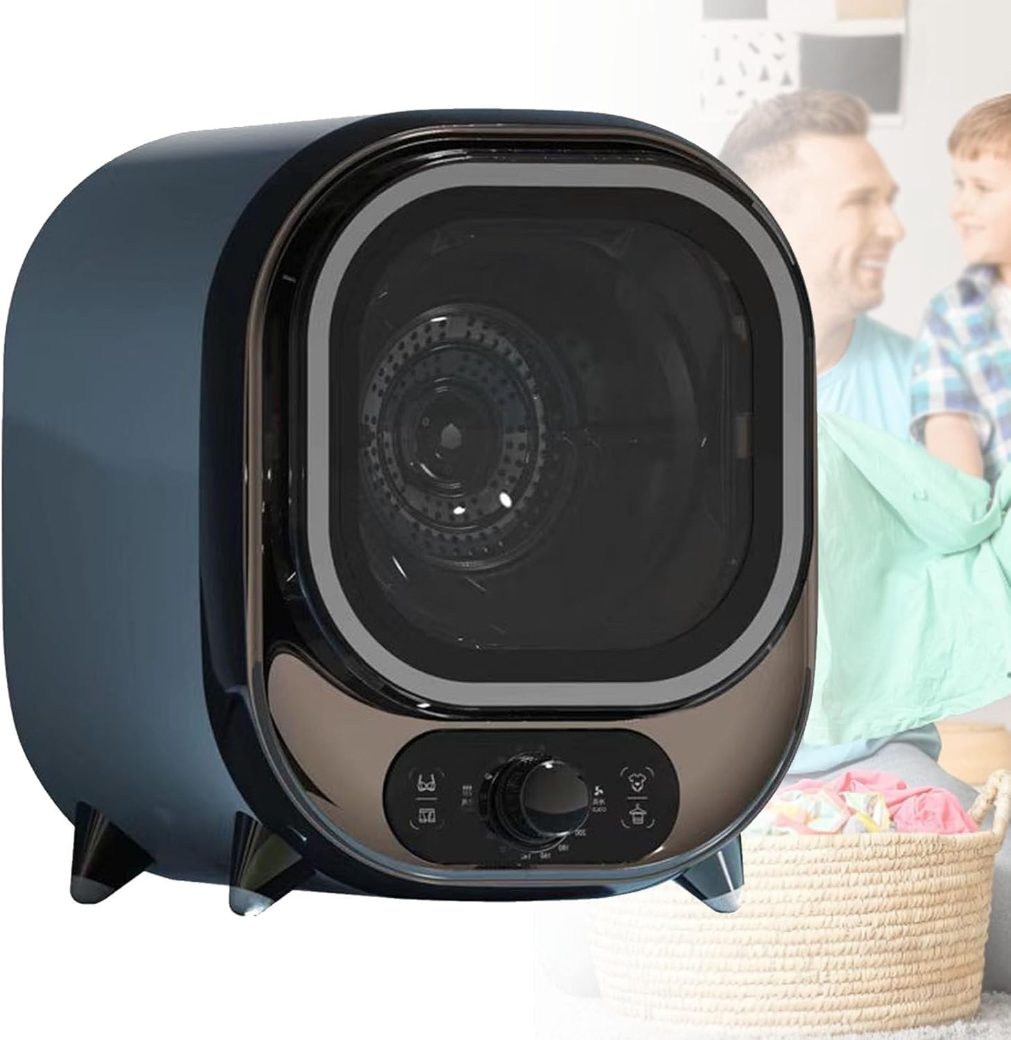 Kondensationstrockner Mini-Model - Mini Wäschetrockner, 5 Trocknungsmodi, Trocknet tägliche Wäsche, 0,8kg Beladung für Einzelhaushalte