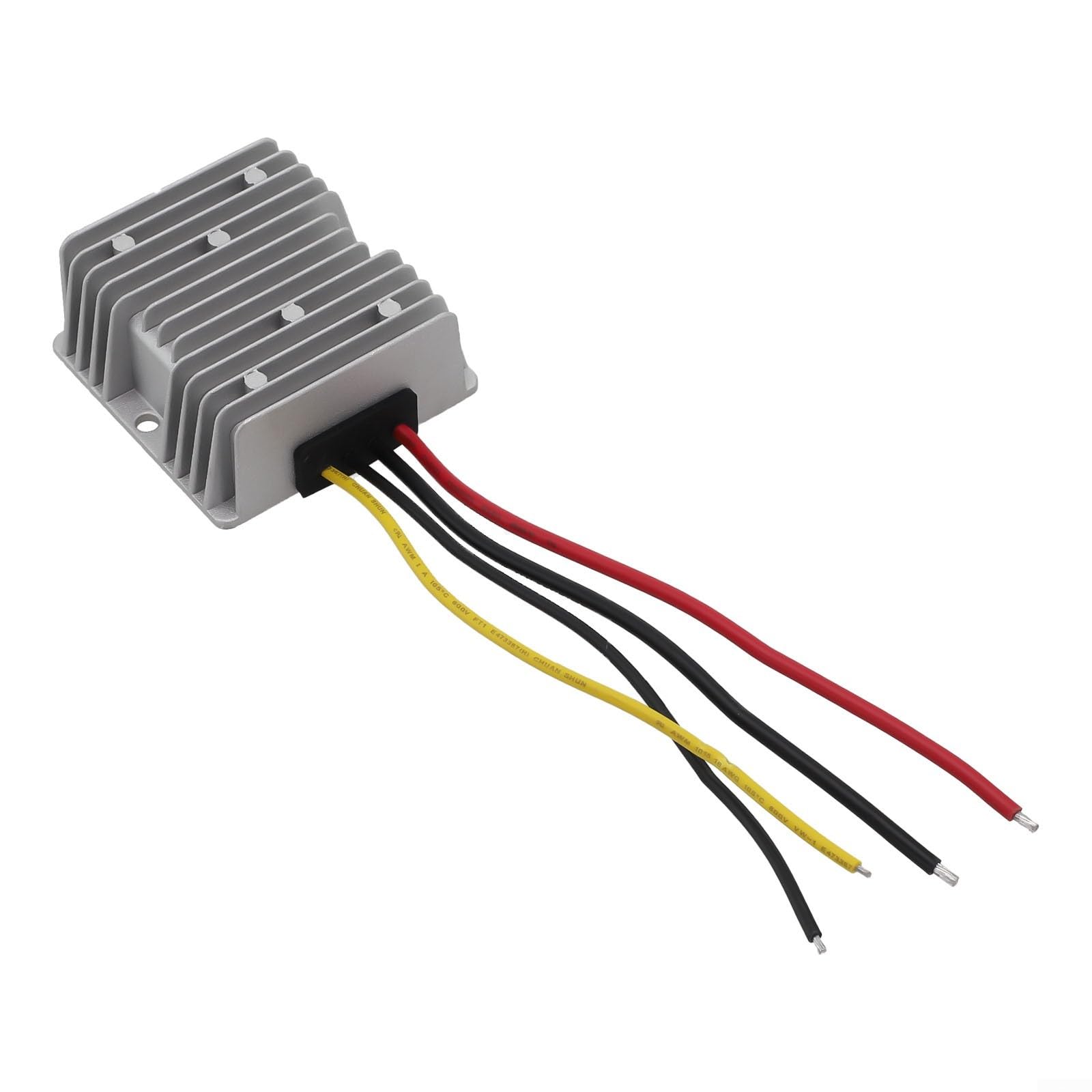 DC-DC Boost Converter 12V to 48V Voltage Regulator with 96% Efficiency, IP68 Waterproof Step-Up Module for 24V/48V Output, 3A/5A/6A/10A/15A/20A, for Automotive（ DC12V to 48V 5A 240W）