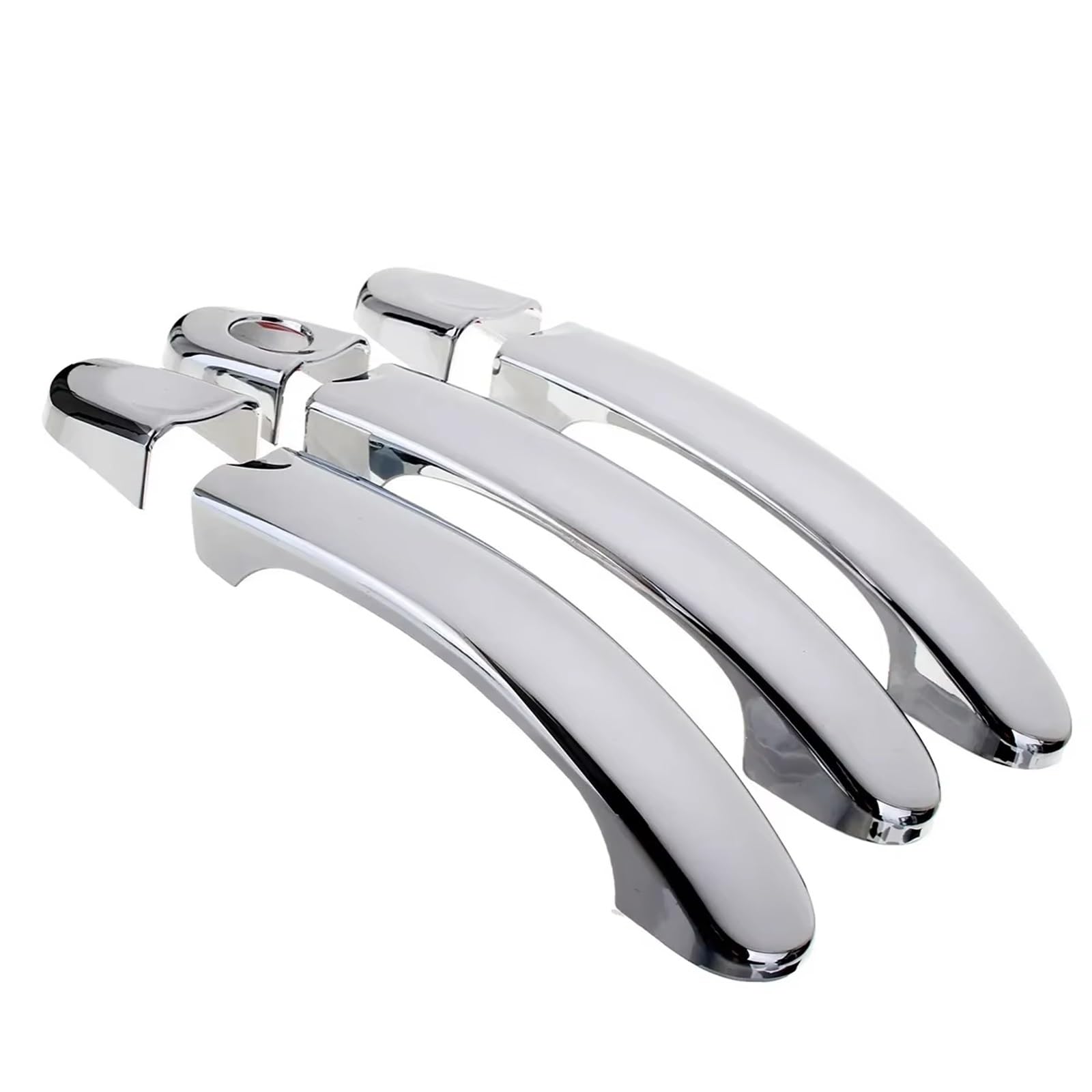 KEDFBTS Handle Trim Shell Compatible with VW for Transporter for Caravelle 2003 2004 2005 2006 2007 2008 2009 2010 2011 2012 2013 Chrome 3 Door Handle Cover Trim