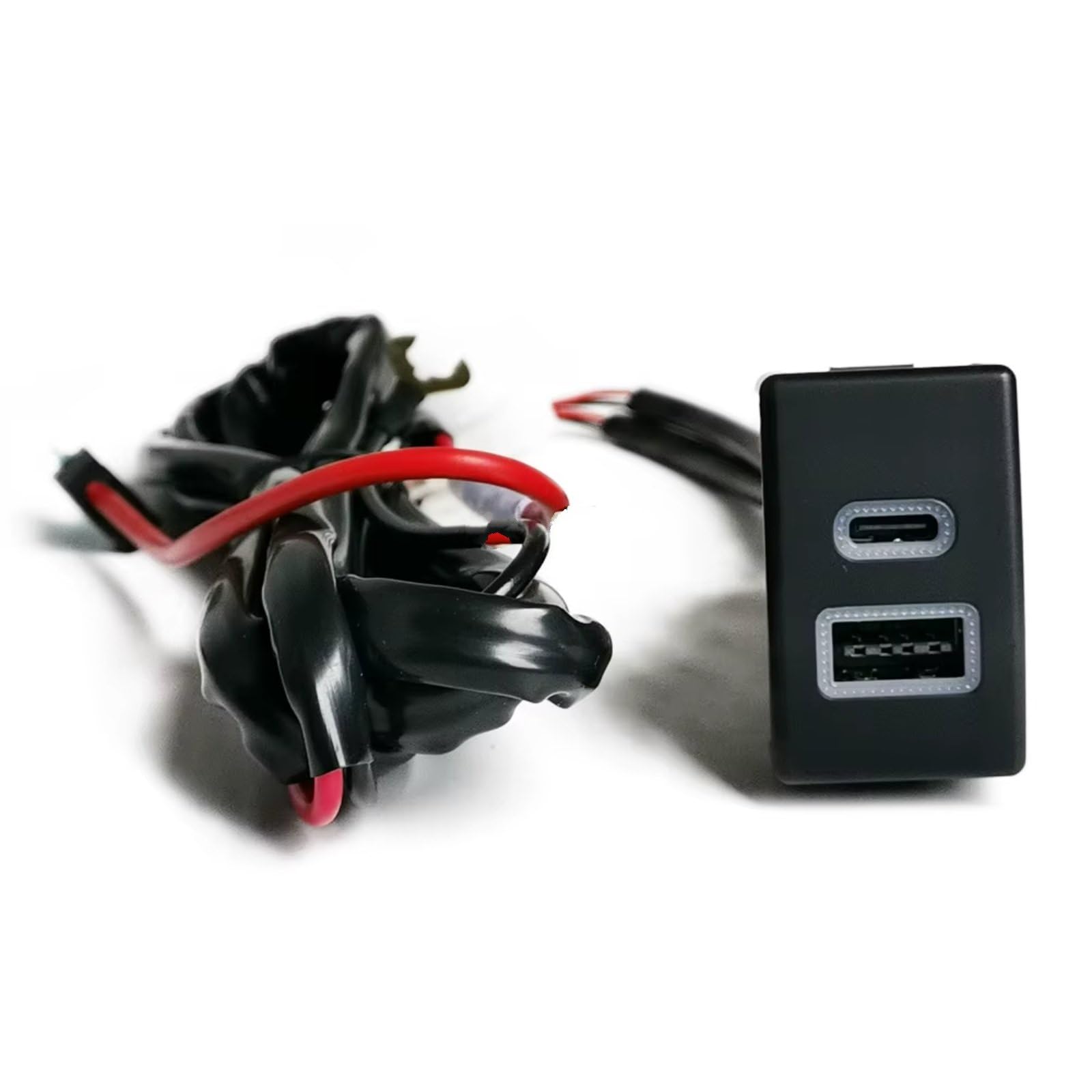 Consola Central Con Puerto USB Compatible Con Mazda 5 6 Car Dual Para Cargador QC3.0 Toma Corriente Carga Teléfono Tipo C PD Adaptador Corriente Puerto USB Coche
