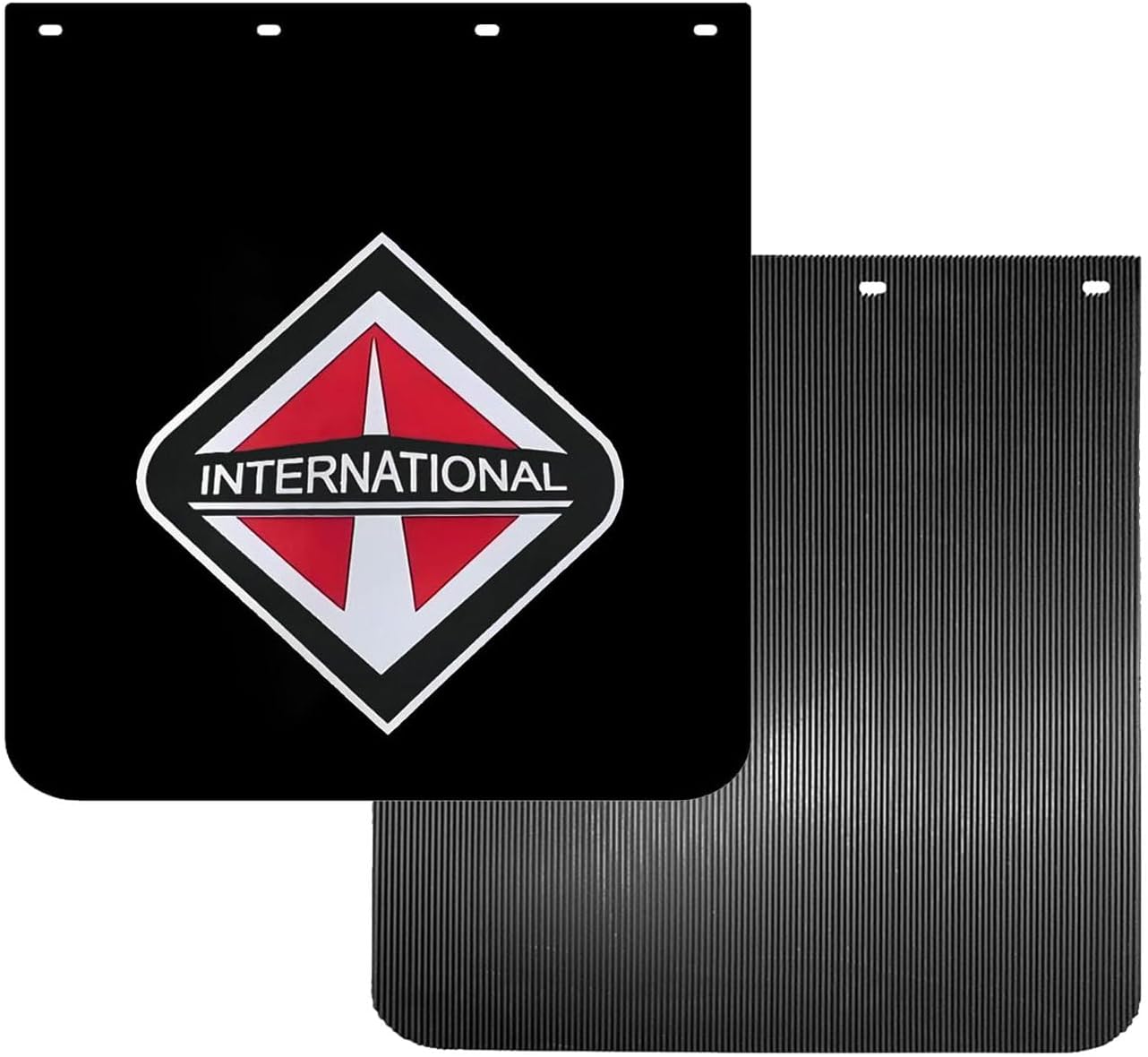 24"x24" Mud Flaps for Semi Trucks Tractors Trailers Trucks Mud Flaps Heavy Duty 24x24inch Semi Truck Mud Flaps Black Semi Mud Flaps1 Pair (24RIT)