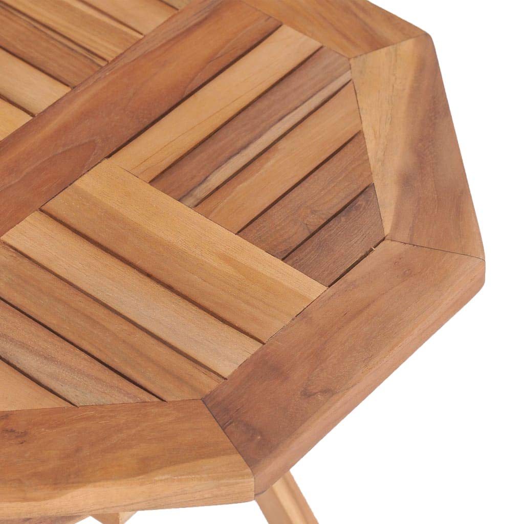 Tavolo pieghevole da giardino, 45 x 45 x 45 cm, in legno di teak, solido balcone | Tavolo da pranzo per portico, terrazza, esterno e interno