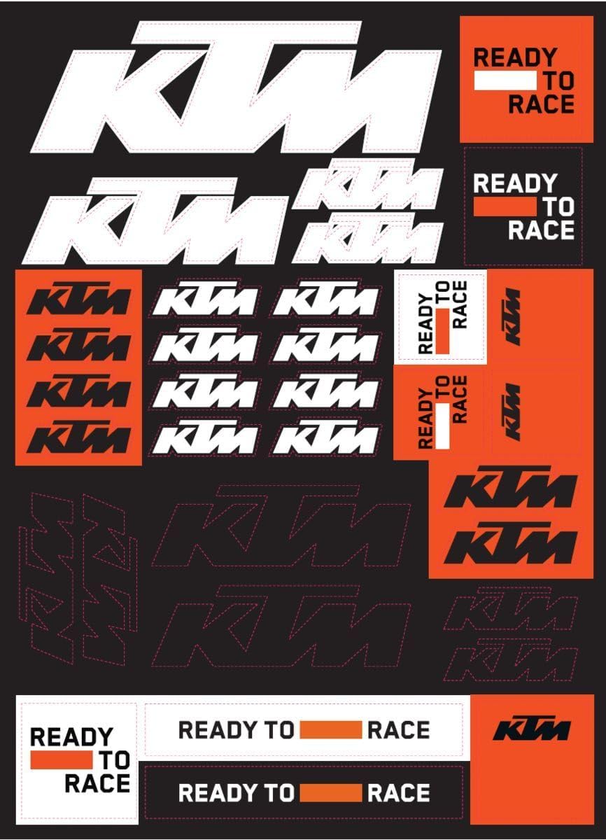 Amazon.com - Genuine KTM Team Corporate Sticker Sheet, 3PW210065800