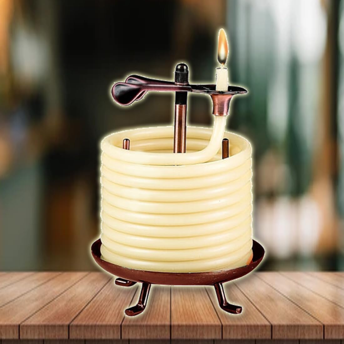 Candle by the Hour 144-godzinny wkład, ekologiczny naturalny wosk pszczeli z bawełnianym knotem