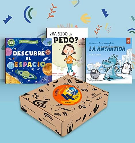 Libros para niños 4 años: Lote de 3 libros para regalar a niños de 4 años (Libros infantiles para niños)