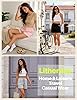 Litherday Womens Sports Shorts Casual Lounge Gym Sweat Jogging High Waist Ladies Cotton Activewear Fashion Running Summer Short with Pockets Black M #3