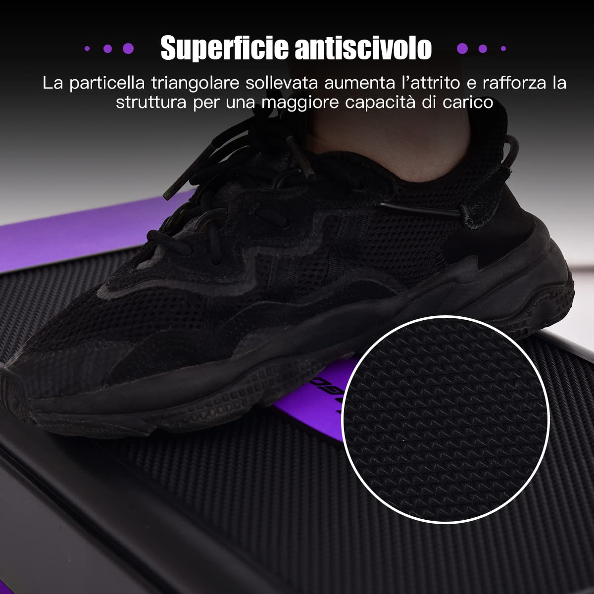 COSTWAY Höhenverstellbarer Aerobic Stepper mit 3 Stufen 12/17 / 22cm, Steppbrett bis 150KG belastbar, Stepbench, Fitness Stepper für das Heim-Fitness
