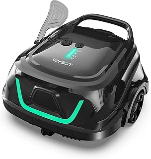 WYBOT A1max Robot Piscina Inteligente, Doble Filtración, Autonomía 130 Min, Limpiafondos Piscina Potente Inalámbrico para sobre Suelo Y Planas, Elimina Residuos, Auto-Estacionamiento,Verde Bosque
