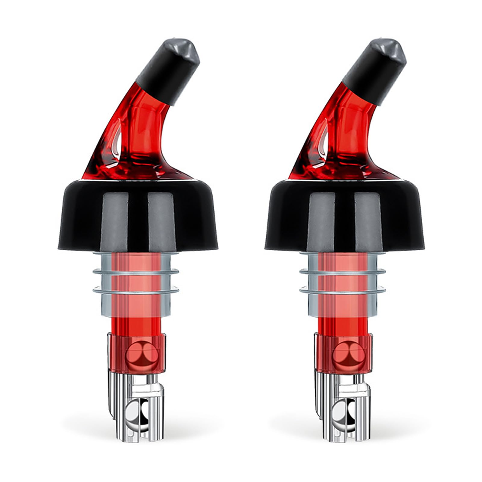 ZWWAAZHF Multifunctional 30ml Wine Pour Spout Automatic Measured Bottle Pourer Portable Liquor Dispenser for Restaurants Pouring Spout for Red Wine