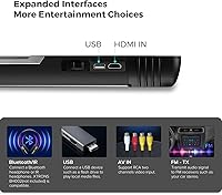 Vista 5 de XTRONS Android - Reproductor superior para automóvil con pantalla IPS de 19.5 pulgadas de ancho, monitor de montaje en techo de coche de video 8K