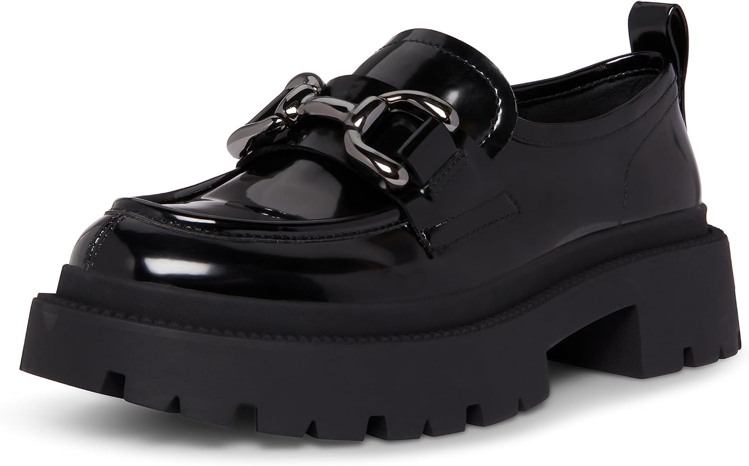 Madden Girl Women's Ashlee Loafer, Black Box, 8.5