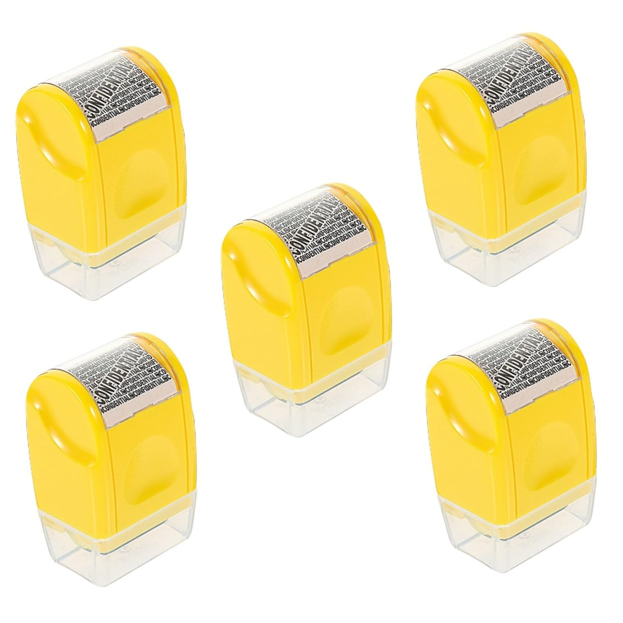 SHINEOFI 5stücke Haushaltsstempel Roller Für Datenschutz Wiederverwendbarer Stempel Zum Schutz Ihrer Privatsphäre Praktisches Zubehör Für Vertrauliche Dokumente Und Rechnungen