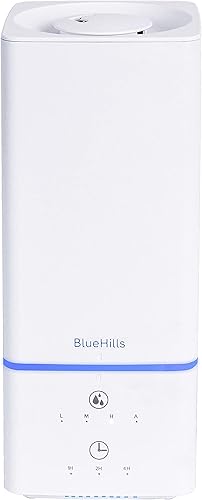 Miniatura 9 de BlueHills Difusor de aceites esenciales de alta calidad, 33.8 fl oz, humidificador combinado cuadrado blanco difusor de aroma para habitación