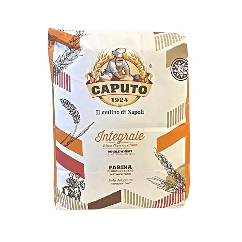 Antimo Caputo Integrale - Bolsa integral de harina de trigo de 11 libras, contiene naturalmente salvado de trigo y gérmenes, de Italia