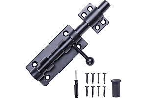 Black Barrel Bolt Latch: Heavy-Duty Security for Your Gate