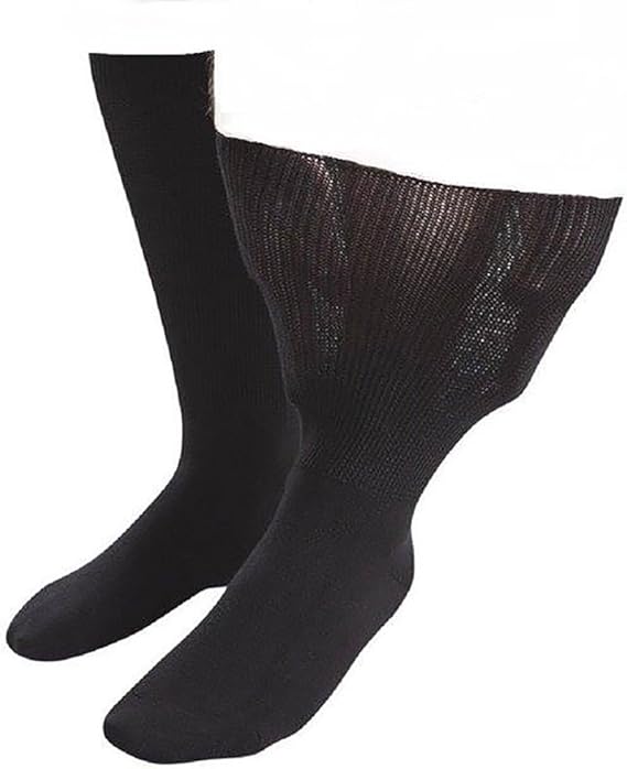 Sock Shop Iomi Footnurse Mens & Womens Unisex Extra Wide Soft Cotton Oedema Socks for Swollen