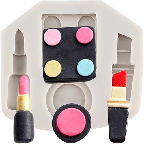 Herramientas de maquillaje Moldes de silicona para lápiz labial sombra de ojos Fondant molde para decoración de pasteles Decoración de cupcakes
