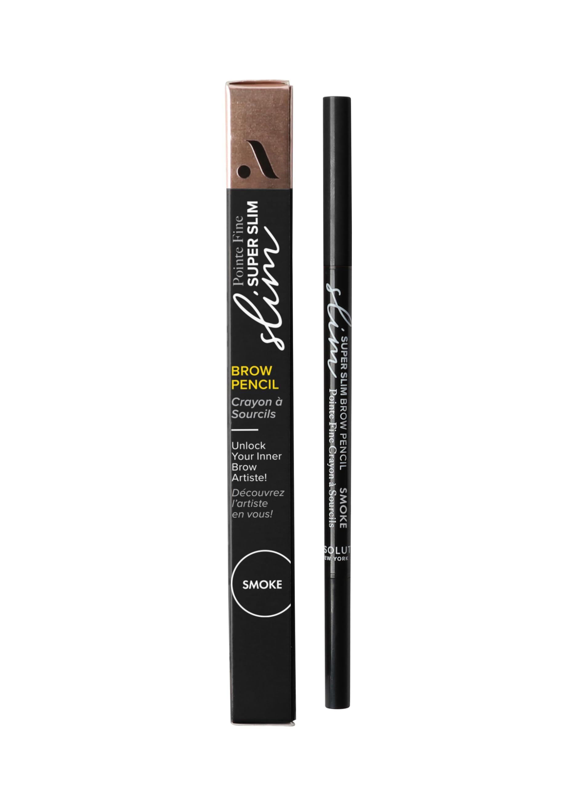 Absolute New York Abny Super Slim Eye Brow Pencil, Smoke, 0.09g