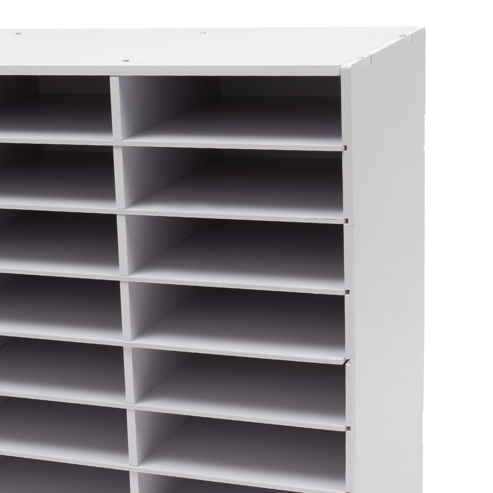 Organizer da scrivania a 24 scomparti, formato A4, per file, cartelle, lettere, carta, pannello in PVC