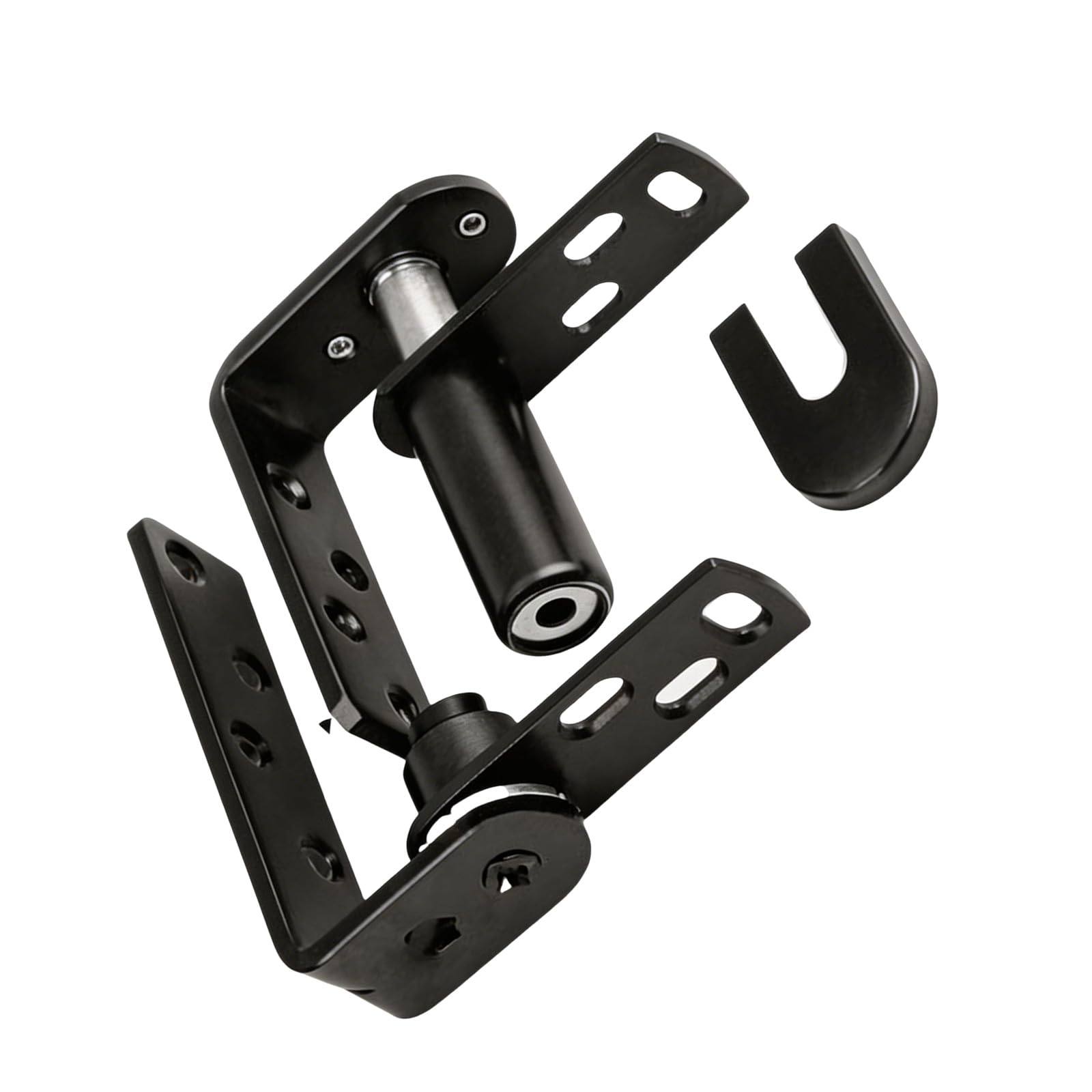 Nrvtre Black Rustproof Double Swing Action Hinge 360 Degree Rotating Shaft Stainless Steel Concealed Door Pivots Hinges Enduring Rotating Shaft
