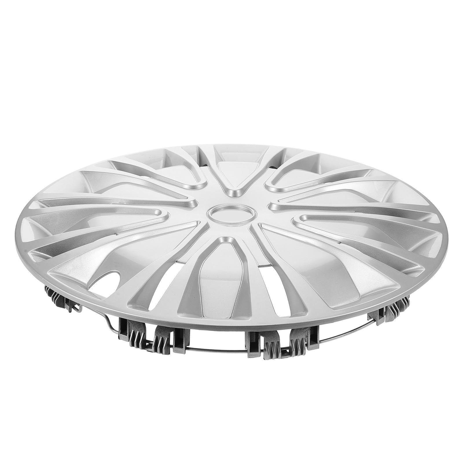 Healvian Coprimozzi da 15 Pollici per Auto, Copertura Decorativa per Mozzo Ruota Argento, Coprimozzi per Veicoli Suv e Camion, Facile Installazione e Design Personalizzabile