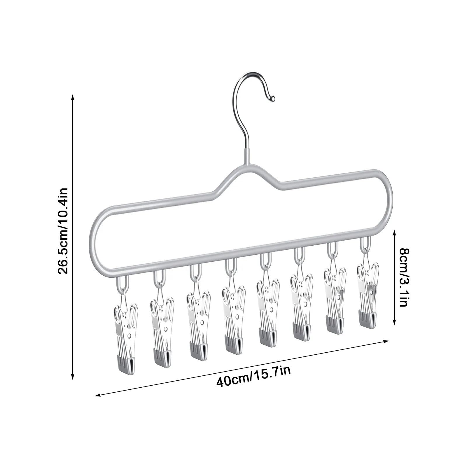 Sockentrockner 2 Stück Multi-Clip-Wäscheständer | Socken, Unterwäsche, Kleidung, mehrere Clips, platzsparende Aufbewahrung von Kappen(Green)