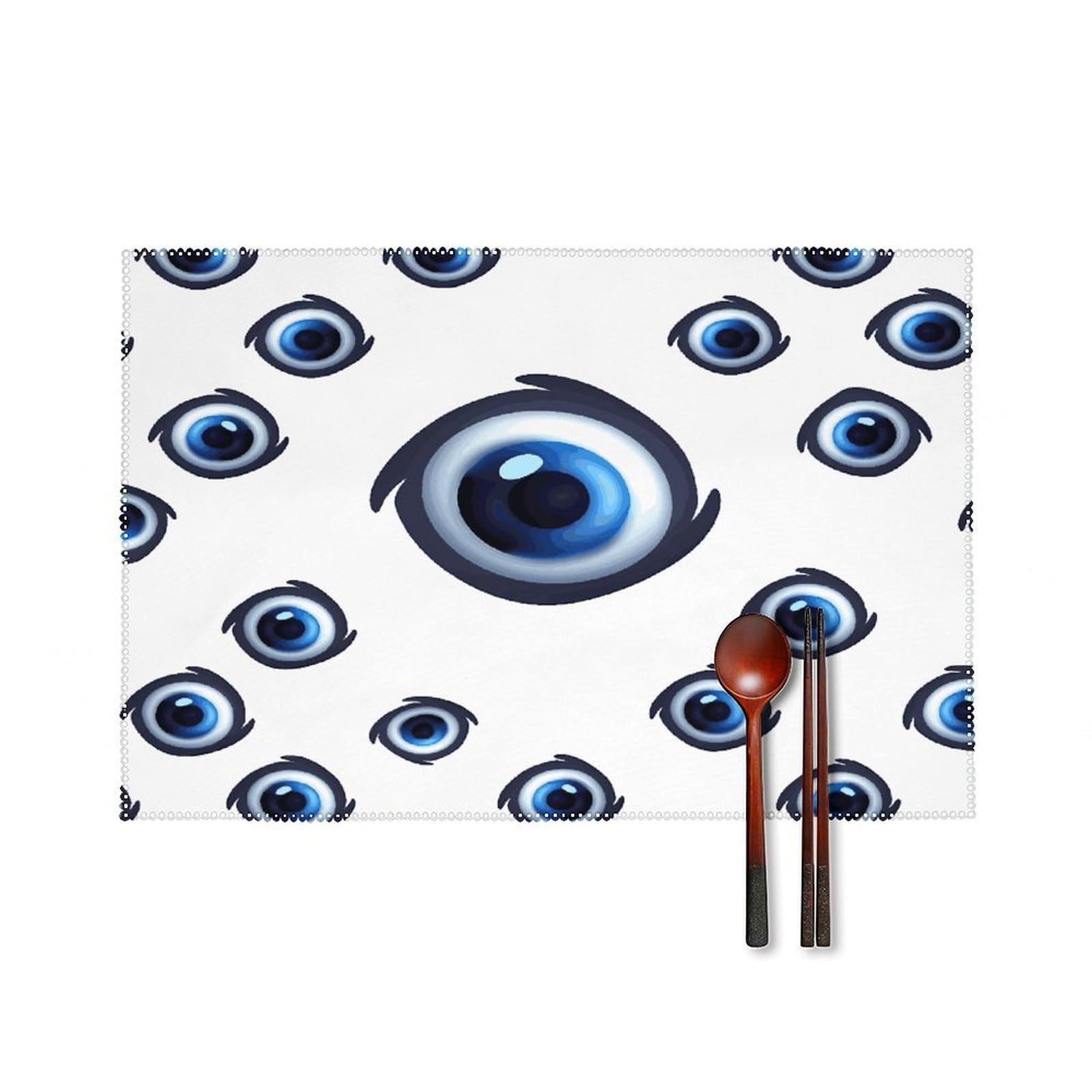 Fodpand Style Evil Eyes Placemats Set Of 4 Place Mats Table Mats