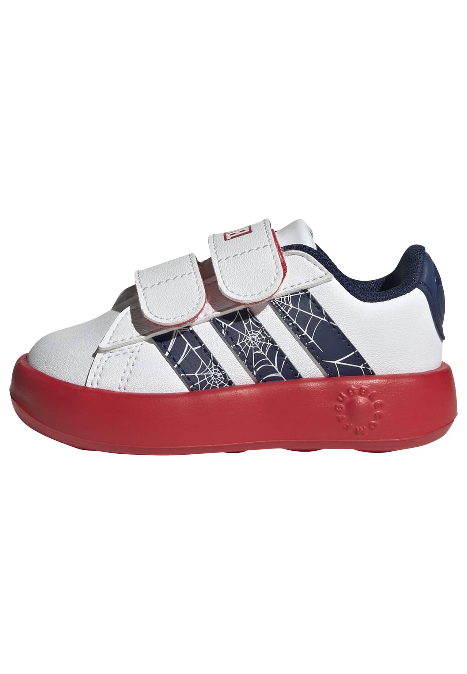 adidas Uniseks - niemowleta Adidas Marvel Spider-Man Grand Court Infants Shoes, ftwr white/dark blue/pure ruby, 25 EU