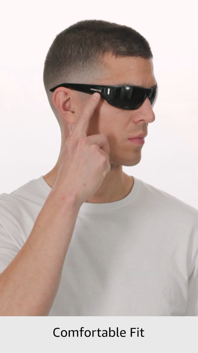 Amazon.com: ARNETTE Sunglasses AN 4182 214981 Shiny Black