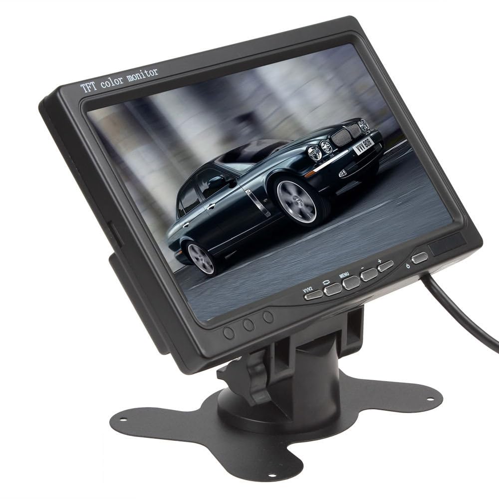 Dolphin Automotive Cámara de marcha atrás trasera para Fiat Ducato/Peugeot Boxer Van/Citroen Relay 2006-2023 (cámara con monitor de salpicadero de 7 pulgadas)