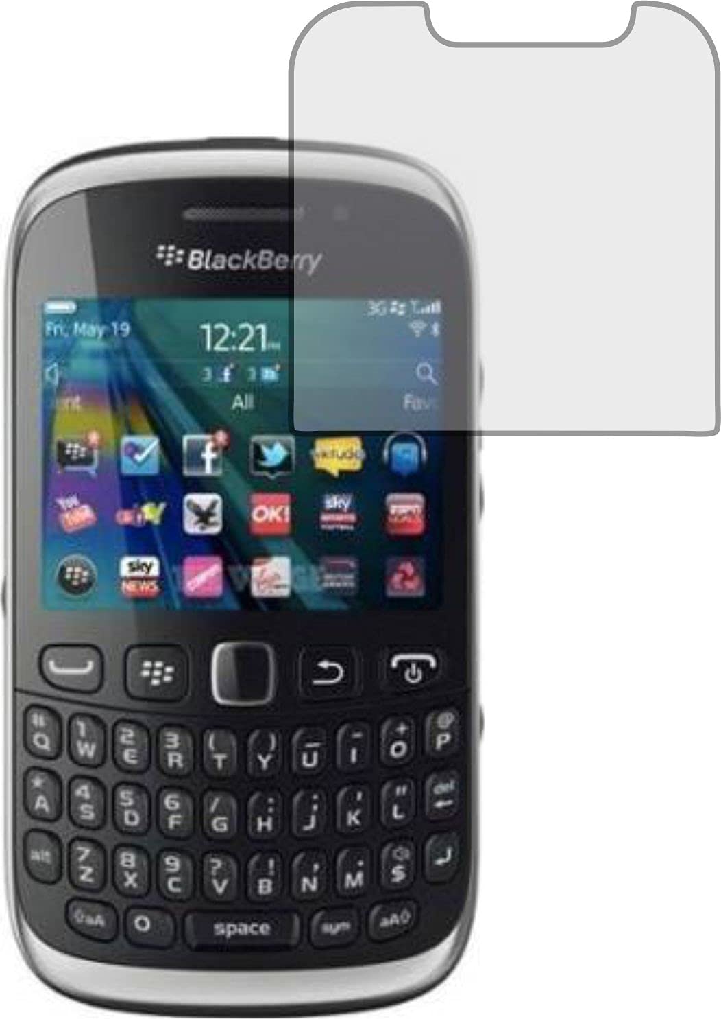 FASHEENScreen Guard, Flexible, Shatterproof 9H Nano Fiber, Not a Tempered Glass, Not Edge to Edge, Hammerproof Impossible ScreenGuard for BLACKBERRY CURVE 9320