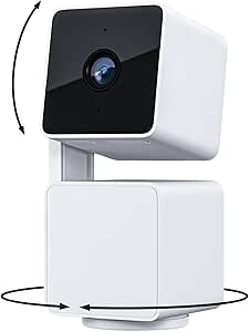 WYZE Cam Pan v3, Indoor/Outdoor IP65-Rated 1080p Pan/Tilt/Zoom Wi-Fi Smart Home Security Camera with Color Night Vision, 2-Way Audio, Compatible with Alexa & Google Assistant, Free Expert Setup asin的图片