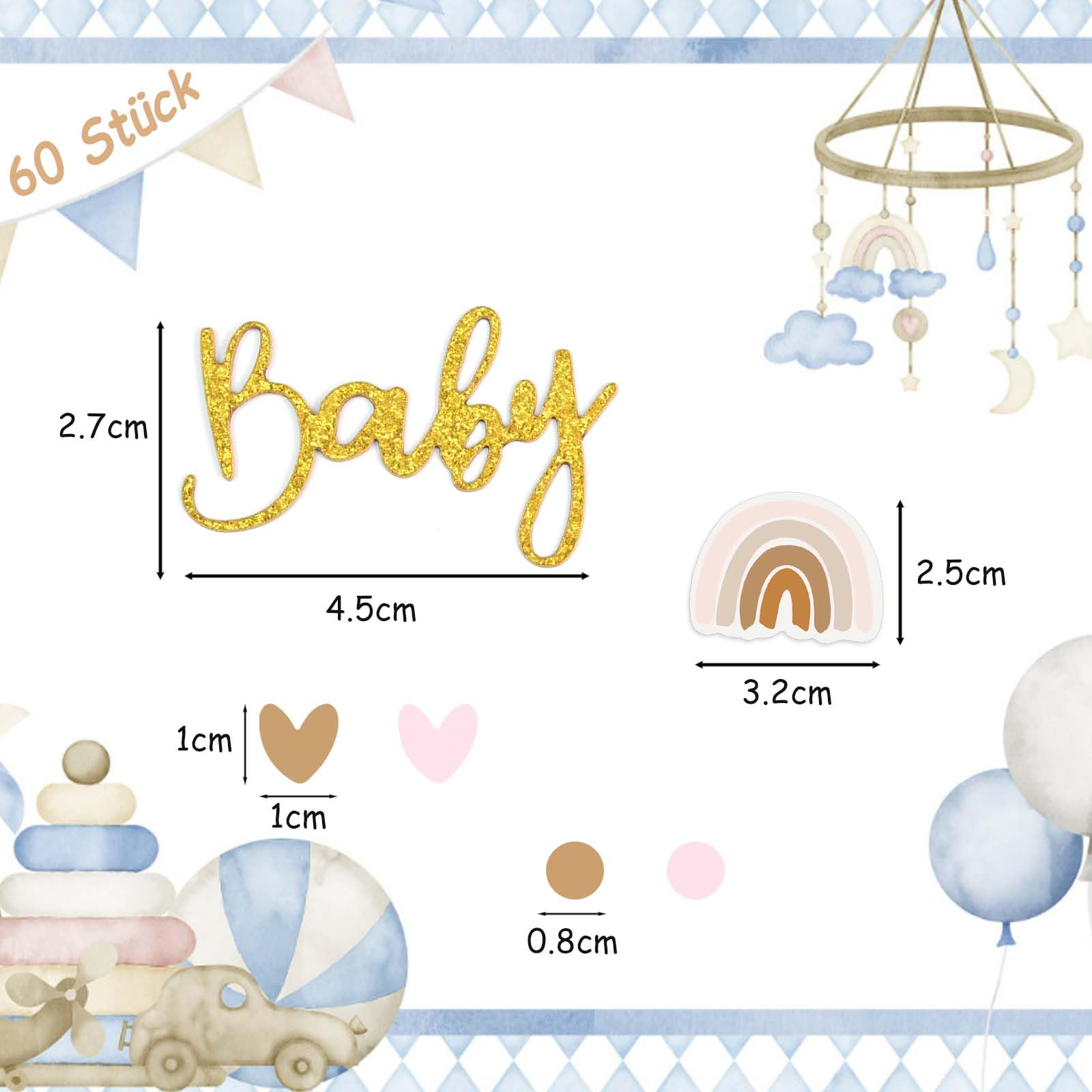 Tafeldecoratie Set Babyshower It's A Girl