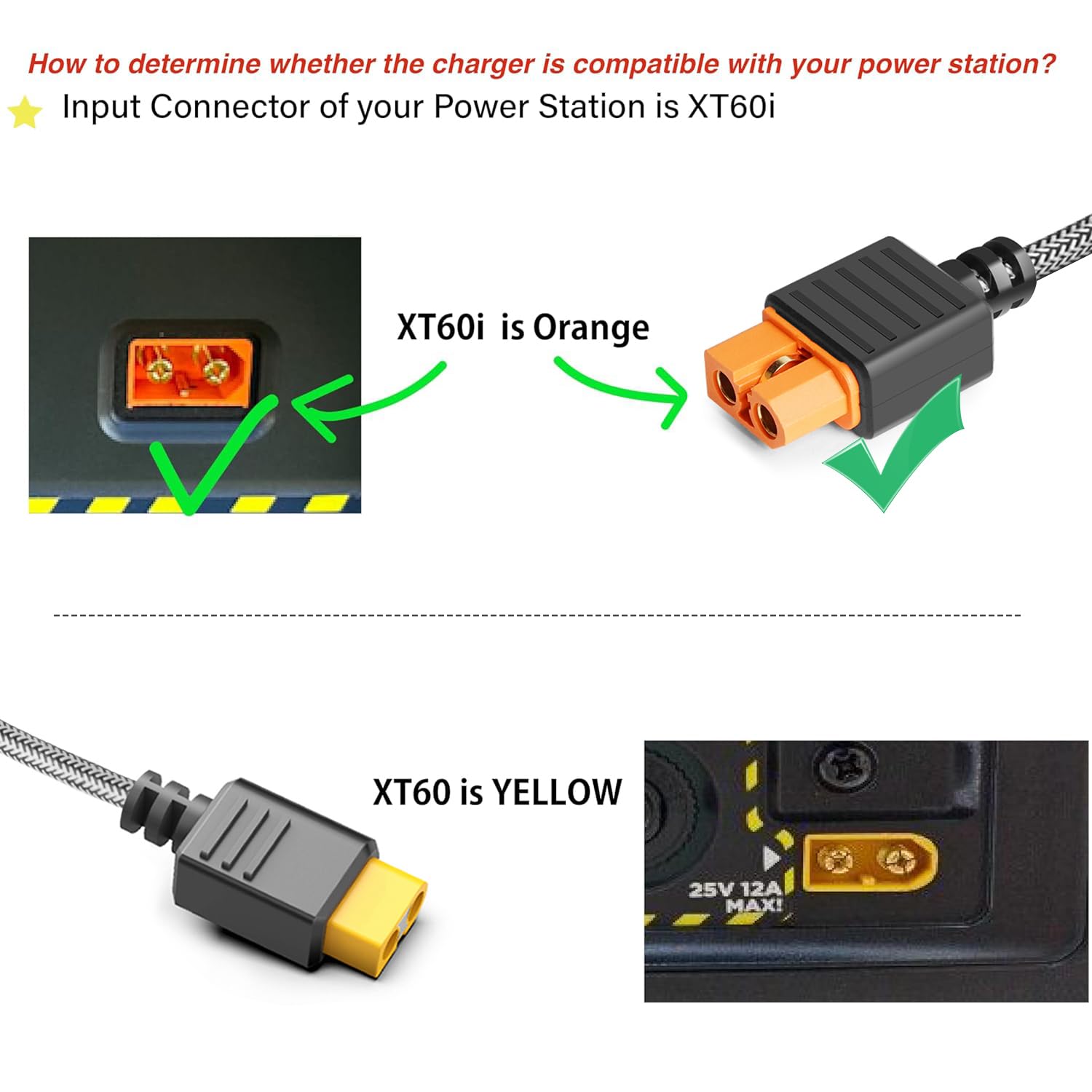 KFD Solar XT60i Verlängerungskabel 5m Solarkabel für Anker SOLIX C1000 C2000 Gen 2 ECOFLOW Delta 3 Plus River Extension Cable AFERIY DJI Power 1000 V2 BLUETTI Charging Cable Solar Plug to XT60