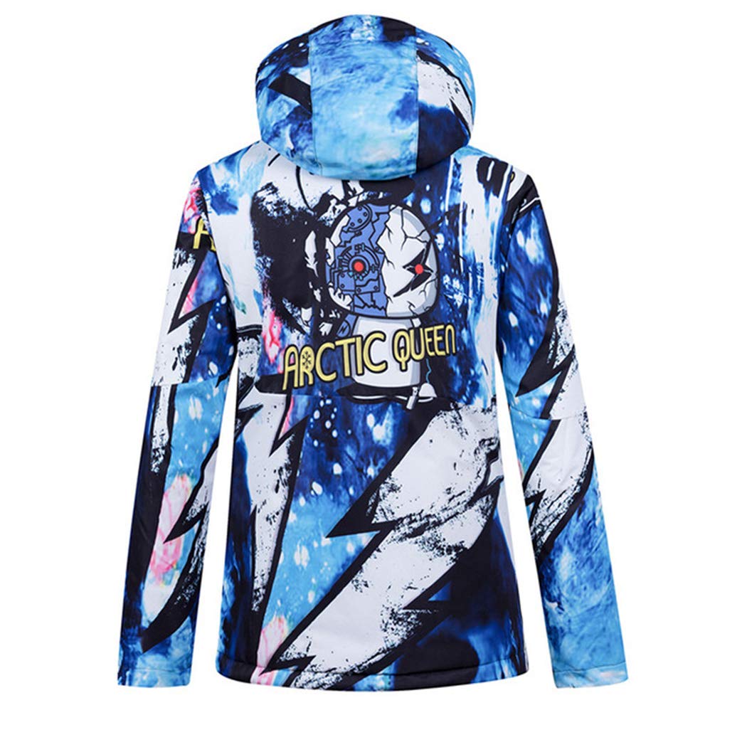 Himax Abbigliamento da Sci per Uomo Donna Impermeabile Tuta da Sci per Uomini Spessi Caldo Sci Giacca da Neve + Snowboard Pantaloni da Sci Set Nero S