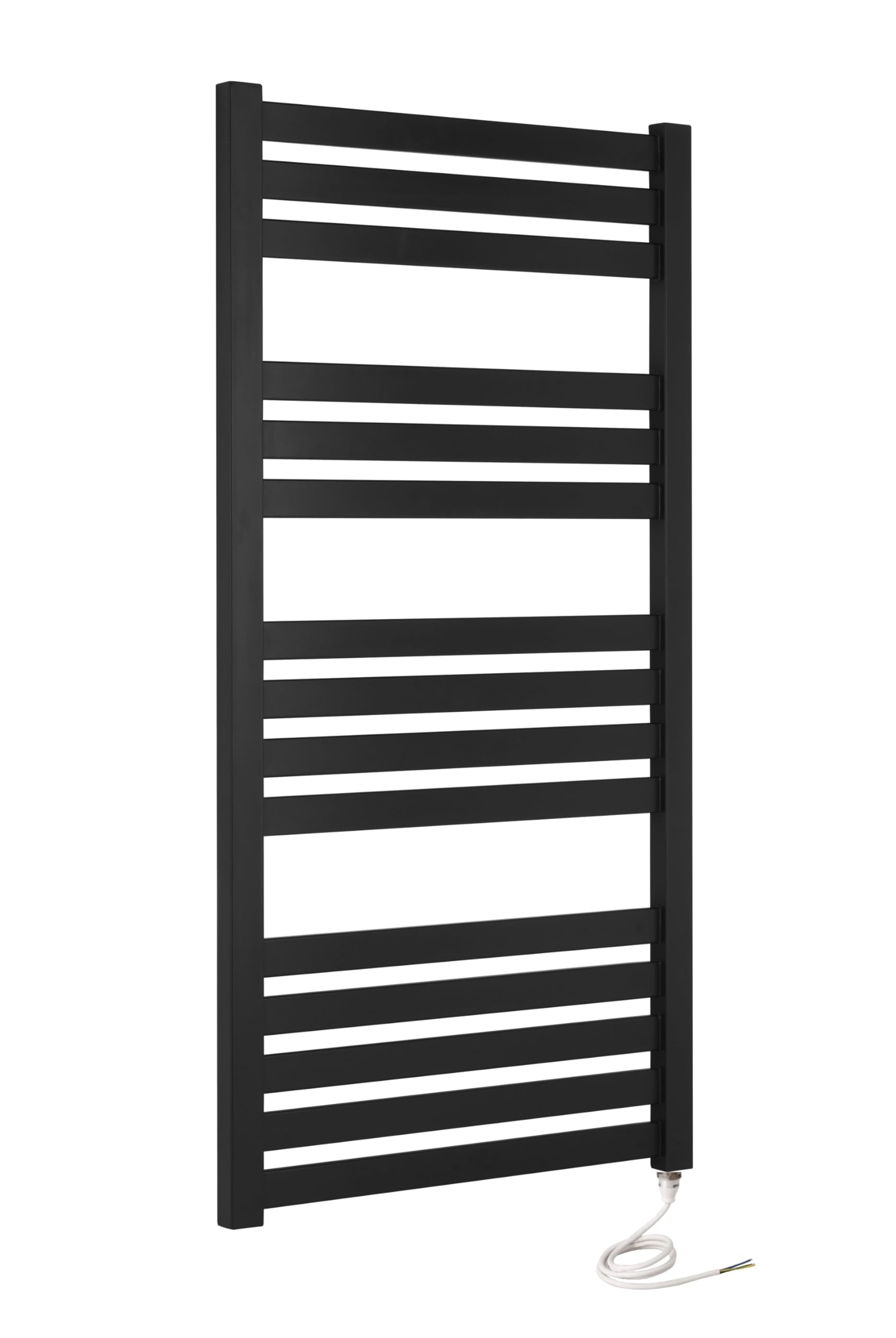 (500Mm X 1200Mm, No) Algarve Black Designer Electric Towel Rails 5065000316839