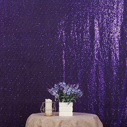 Fondo con lentejuelas moradas 6x8 pies para fotografía miniatura 3