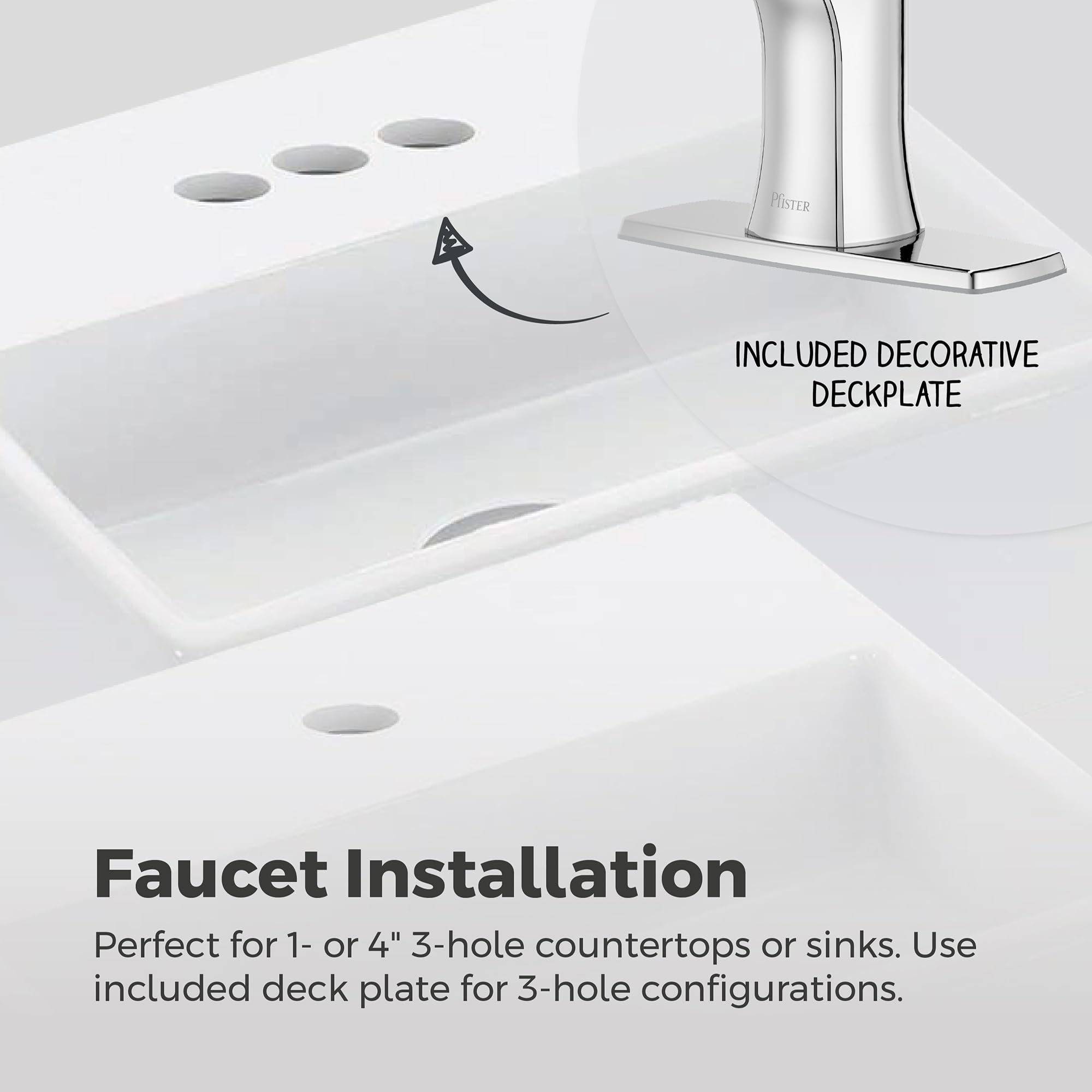 Pfister Vaneri Single Control Bathroom Faucet - Polished Chrome, WaterSense Certified - View #5