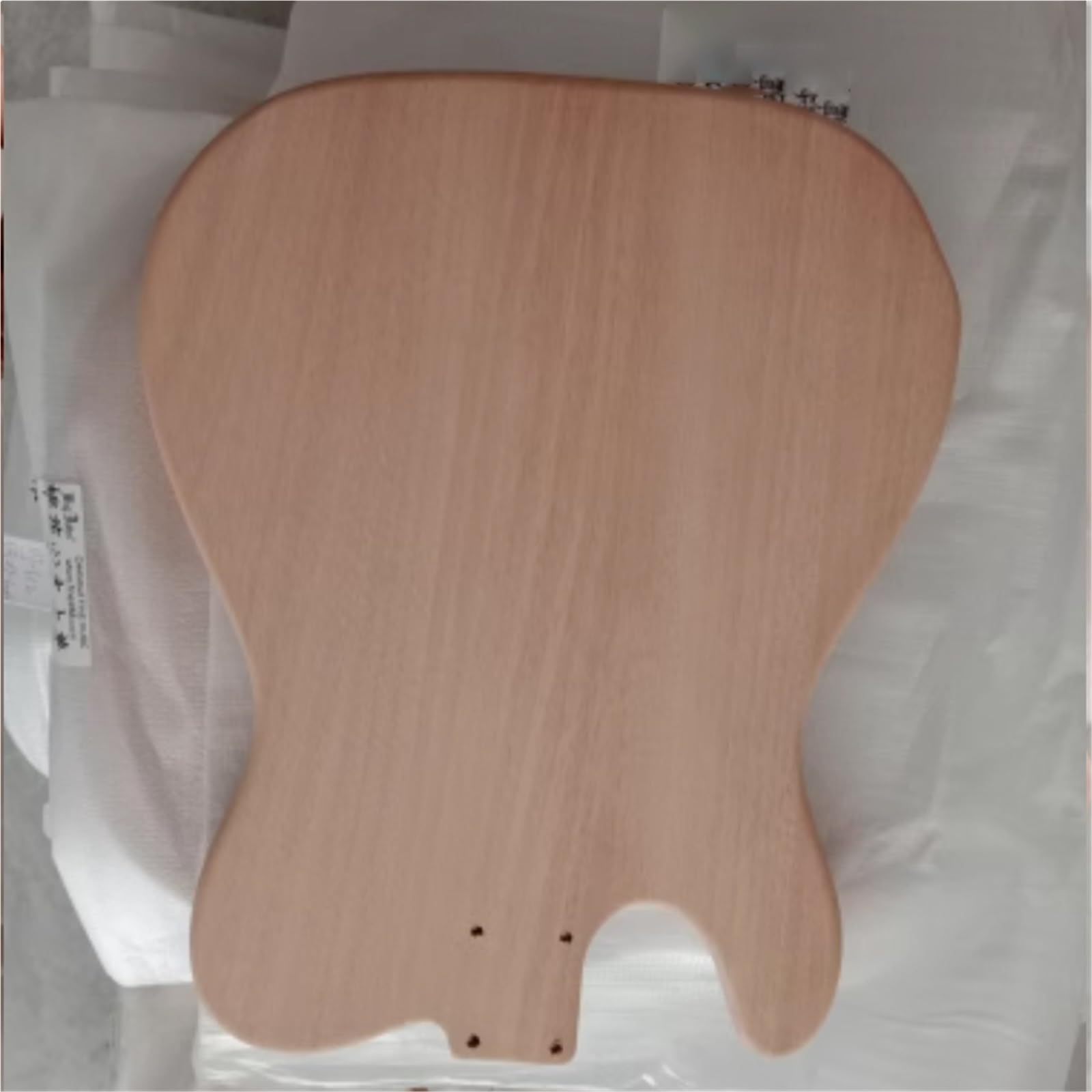Unfinished Guitar Body One Piece Mahogany Body With Tiger Pattern Finish For TL Electric Guitar