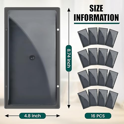 Miniatura 2 de Qualirey 16 trampas de pegamento para clima frío, resistentes a la congelación, resistentes a la congelación, bandeja adhesiva para control de
