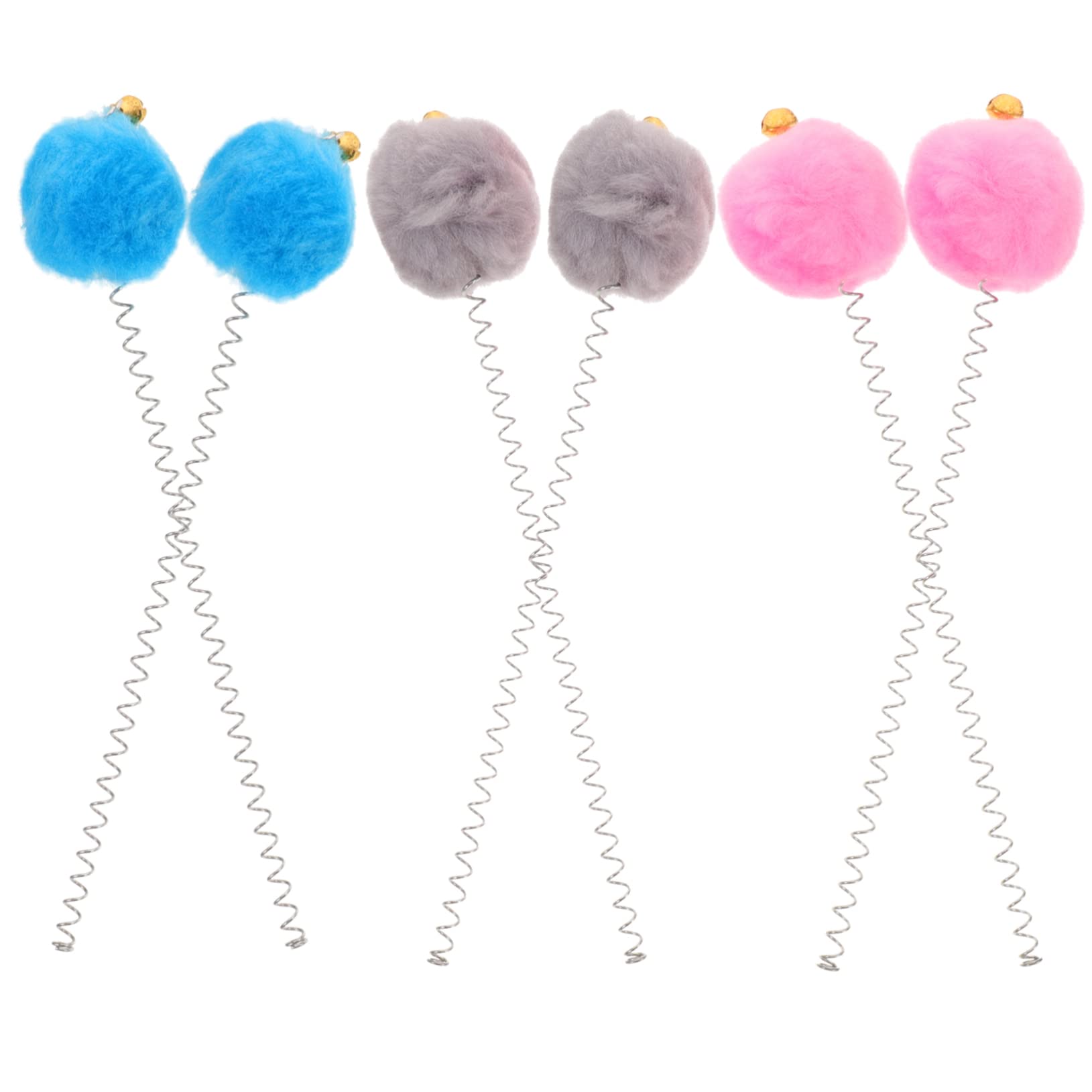 VANZACK 30 Teiliges Katzenspielzeug mit Saugnapf Federnde Katzenangel aus Robustem Material Interaktives Spielset für Katzen Fördert Bewegung und Stressabbau Buntes Design Blau