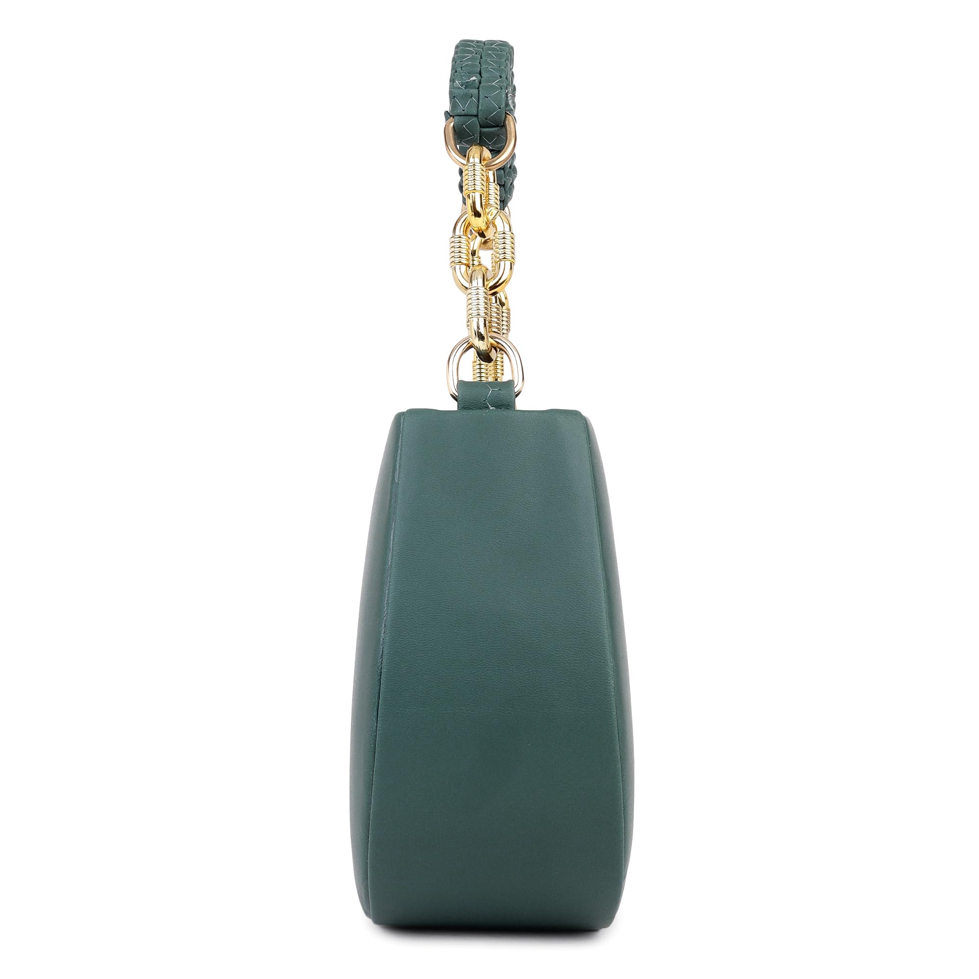 LEGAL BRIBE Women Knitcharm Handle Sling Bag (Green) 4