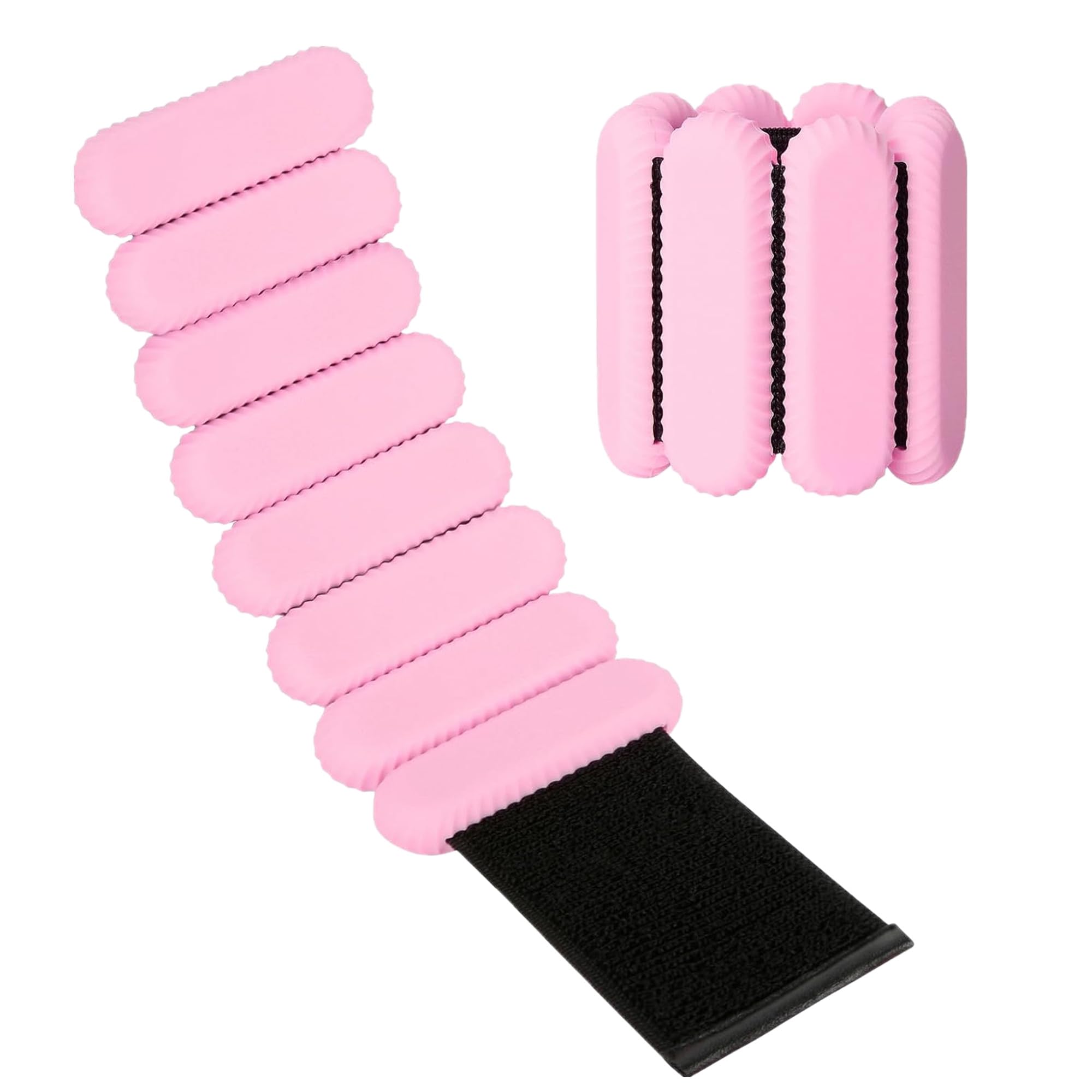 Wrist Weights Ankle Weights Set of 2 Adjustable for Exercise Walking Jogging Yoga Running Aerobics Pilates Dance Weight-Bearing Bracelet Fitness Wristband (Pink, 2lb)