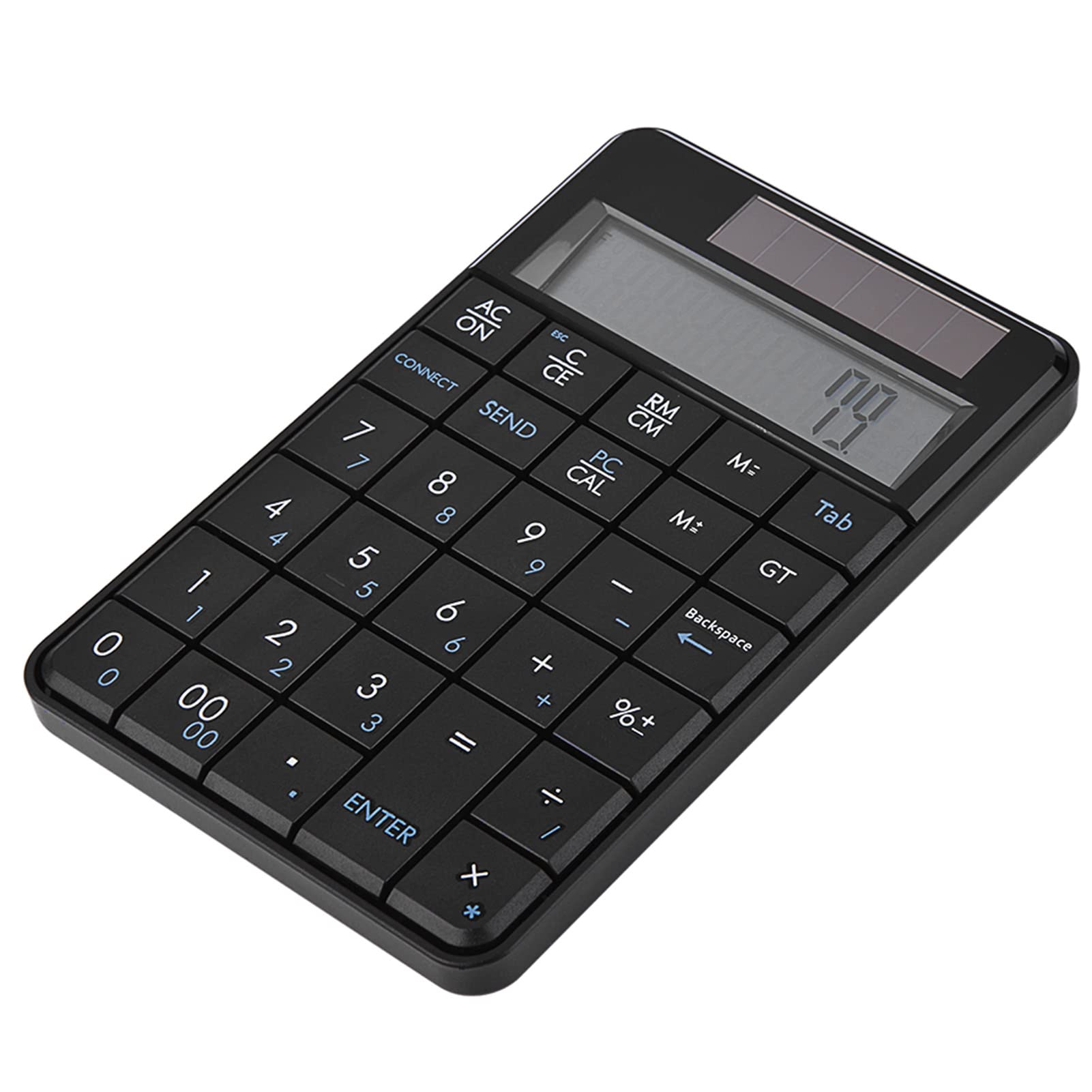 Cryfokt Teclado Numérico Sem Fio de 29 Teclas e Calculadora Receptor USB Design Compacto