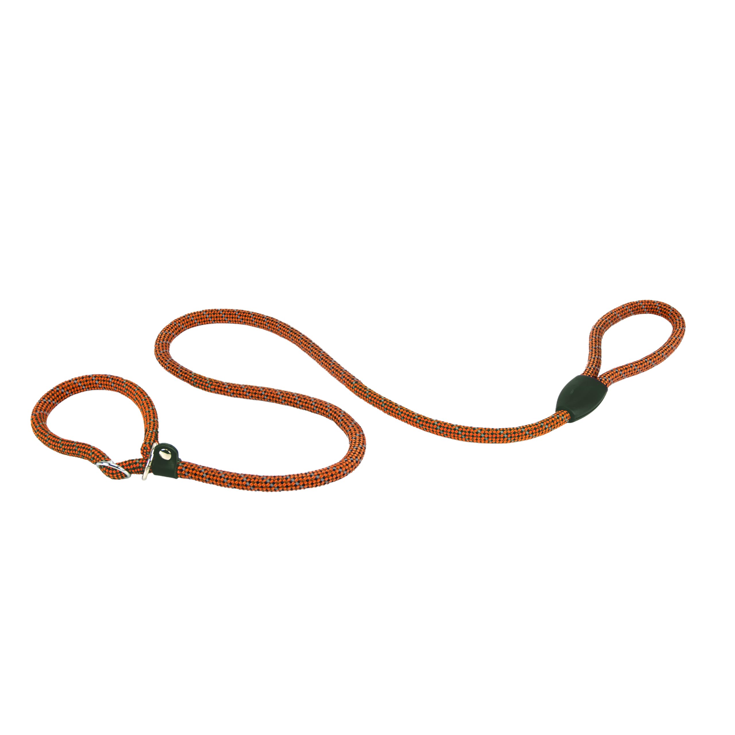 Ferplast SPORT REFLEX Dog Lead and Collar, Reflective Lead with Adjustable Semi-Choke Collar, in Nylon Cord